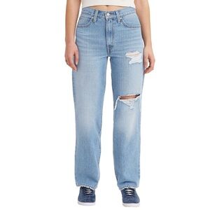 Levi's Women's '94 Baggy Mid Rise Straight Leg Jeans - Medium Indigo